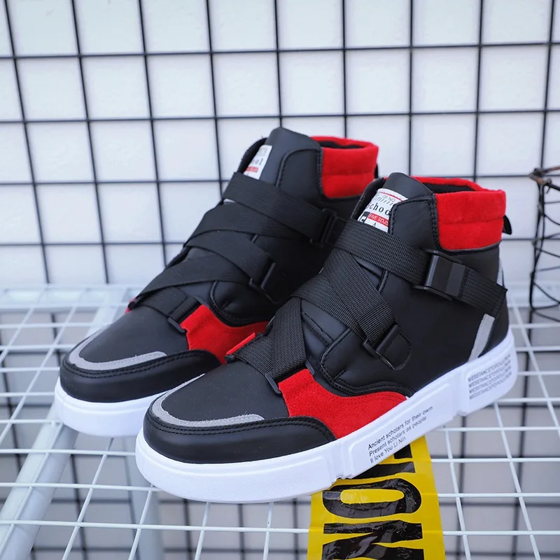 

Spring and Autumn New Korean Version of The Trend of Small White Shoes Men's Shoes Hip Hop Shoes Tide Shoes Student Shoes S021