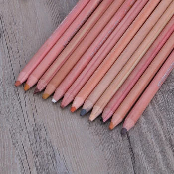 

12Pcs Professional Soft Pastel Pencils Wood Skin Tint Pastel Colored Pencil