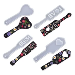 Handmade Paddles Resin Casting Mold Slap Paddles Silicone Pad Resin Mold Service Plate Pat Tray Resin Mold Art Crafts