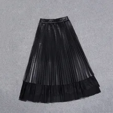 

MEWE Women Autumn Genuine Real Sheep Leather Skirt E73