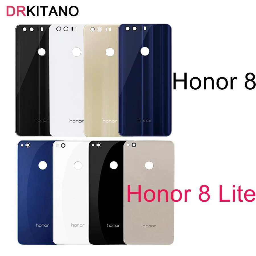 Задняя крышка батарейного отсека для Huawei Honor 8 стеклянный чехол сменная задняя