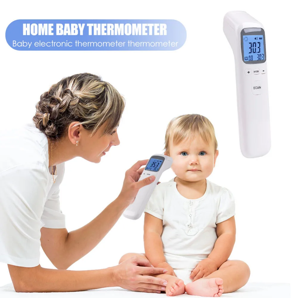 Baby Thermometer Infrared Non Contact Digital LCD Forehead Ear Body Fever Temperature Measurement Device Baby Care Dropshipping