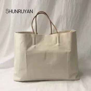 

SHUNRUYAN Women Bag New Fashion Canvas Casual Tote Handbag Shoulder Bag High Capacity Shopping Bag Ladies Bag