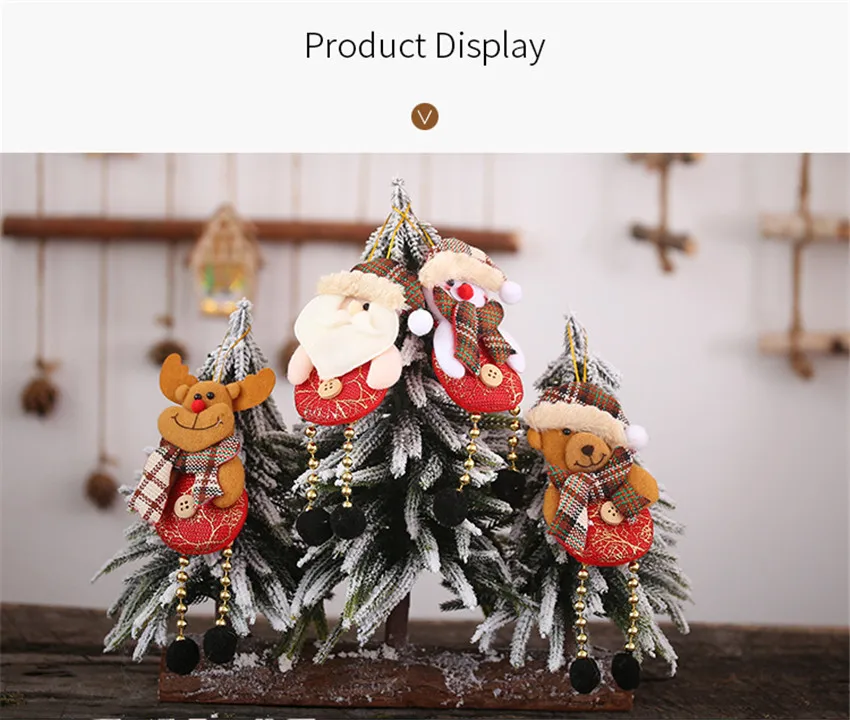 Новые рождественские украшения, Санта Клаус/Лось бусина-кнопка висячие ноги украшения для рождественской елки Декор фестиваль кулон поставки