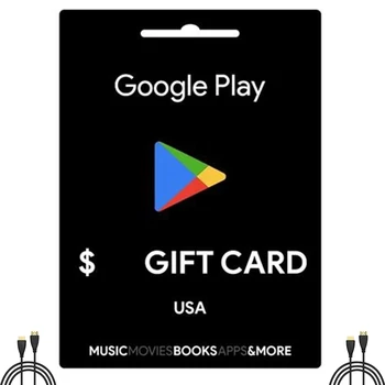 

US Google Play Gift Card for US Google Play Recharge Card Redeem Gift Card google card 5$/10$/15$/25$ HDMI TV Stick