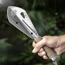 Petite pelle à main multifonctionnelle, pour l'extérieur, Camping, plantation, outils de jardin