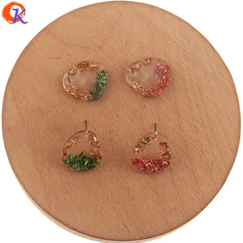 

Cordial Design 17*18MM 50Pcs Jewelry Accessories/DIY Making/Resin Earrings Stud/Marble Effect Bead/Hand Made/Earring Findings