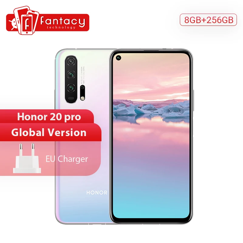 Глобальная версия Honor 20 Pro смартфон 8 Гб 256 ГБ Kirin 980 Восьмиядерный 48 МП четыре