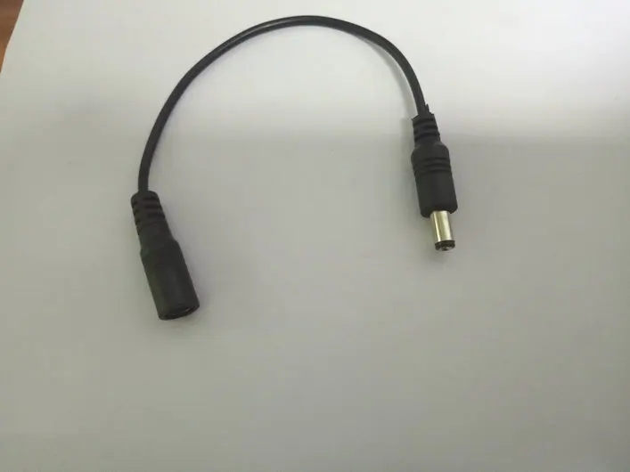 3000 шт. DC разъем питания Jack 5,5x2,1 мм Женский до 5,5 мм x 2,1 мм штекер адаптер кабельного штекера 22 см