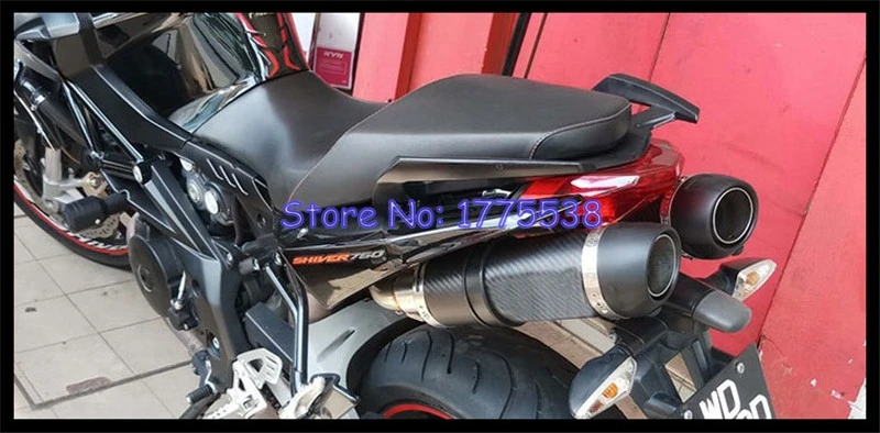 Motorcycle for Aprilia SHIVER 750 2008-2016 Exhaust System Dual Link Pipe Carbon Motorbike Muffler Escape for Aprilia Motorcycle - Image 6