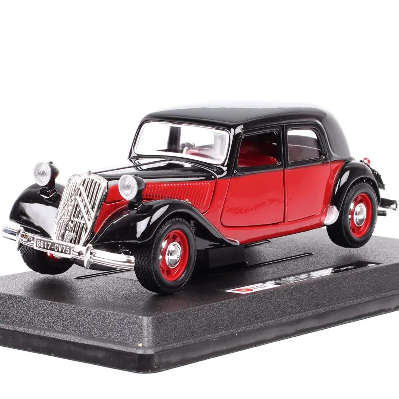 Bburago 1/24 весы классические citroen TA 15CV тяга Avant 1938 автомобили Diecasts и игрушки модели автомобилей миниатюрные авто для детей