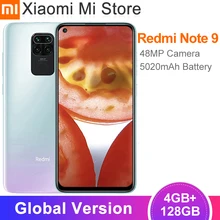 Versão global xiaomi redmi nota 9 4gb ram 128gb rom smartphone helio g85 octa núcleo 48mp quad câmera traseira 6.53