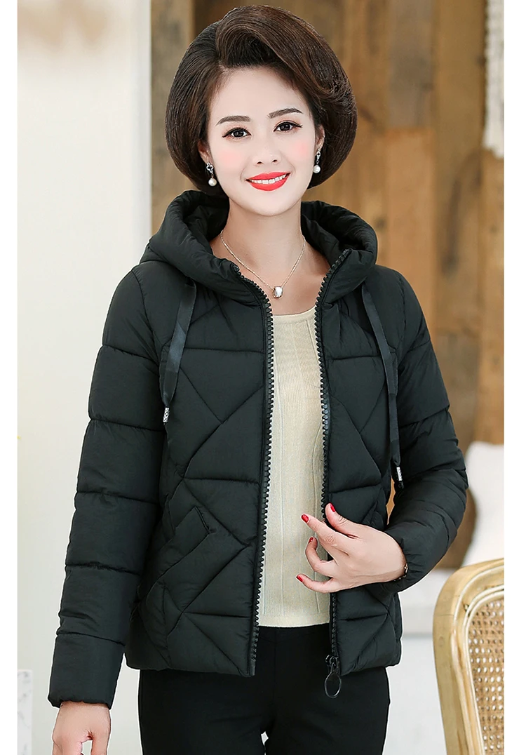 Новая женская куртка, верхняя одежда с капюшоном, одноцветное модное пуховое пальто для мамы, Толстая теплая зимняя одежда для женщин, vestidos YYLLJF65