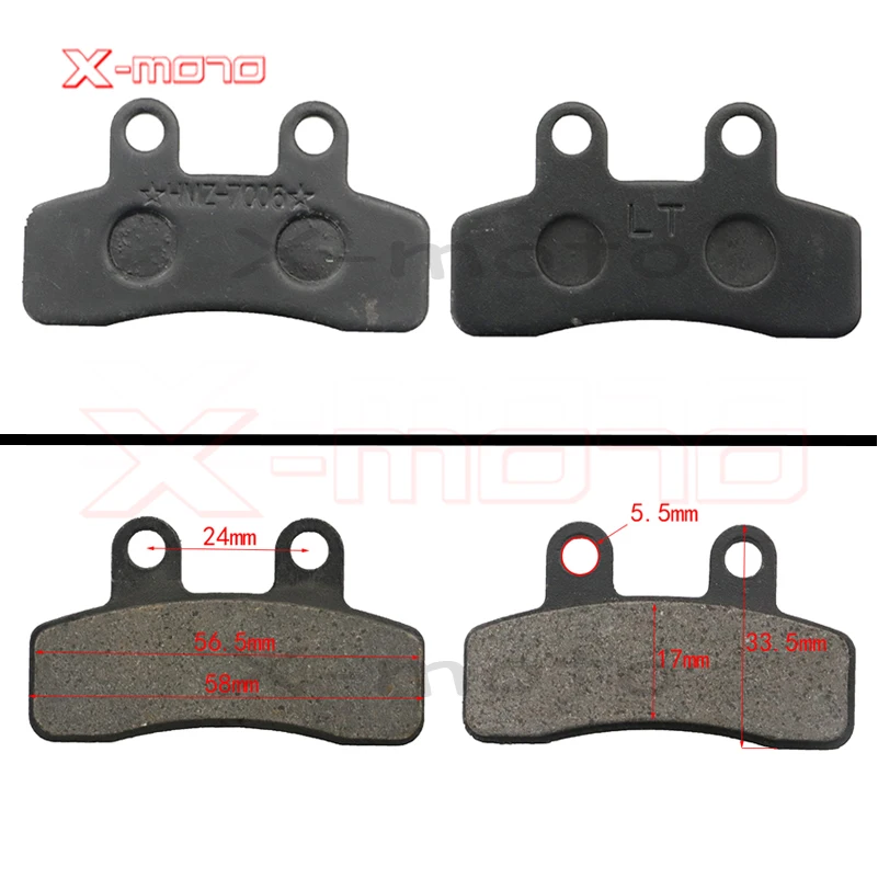 FRONT REAR DISC BRAKE PADS CHINESE 50CC-250CC ATV QUAD GO KART DIRT BIKE M BP01 - Foto 5