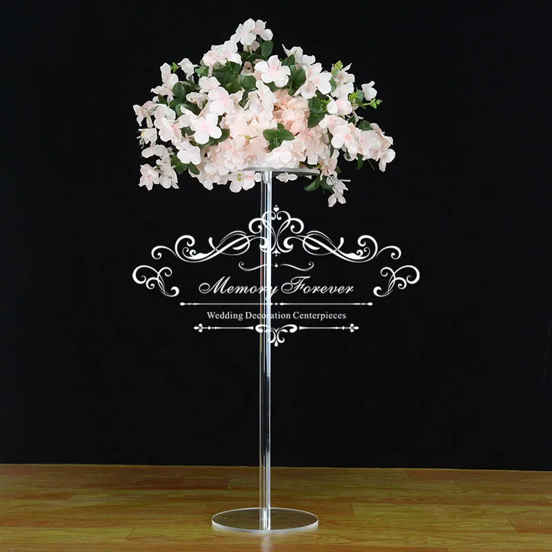 

10PCS acrylic stand table display stand wedding flower vase wedding backdrop decoration round wedding centerpieces clear columns