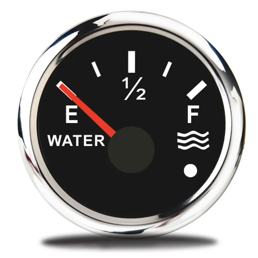 52mm Waterproof Water Level Gauge fit 0-190ohm 240~33ohm Water Sender Unit Sensor Digital Indicator for Boat Car Motorcycle Auto