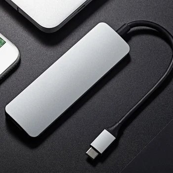 

Hub Usb 5 in 1 USB 3.0 Four-Port Micro- Adaptor HUB Card Reader USB 3.0 Hub USB Splitter High Speed Adapter Computer Accessories