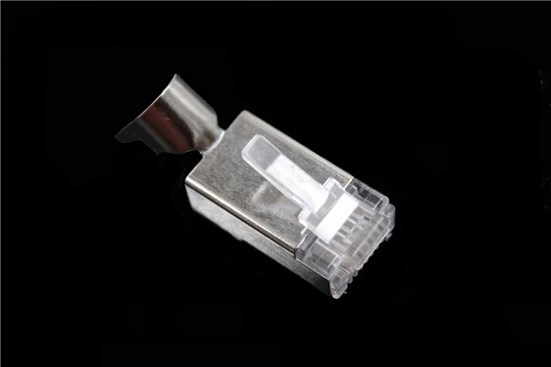 Conector de Cabo de Rede com Blindagem Peças Lote Conector de Rede para Cabos Cat6a Cat7 Rj45 Ftp 8p8c 100 mm Cabos de computador e conectores - Imagem 5