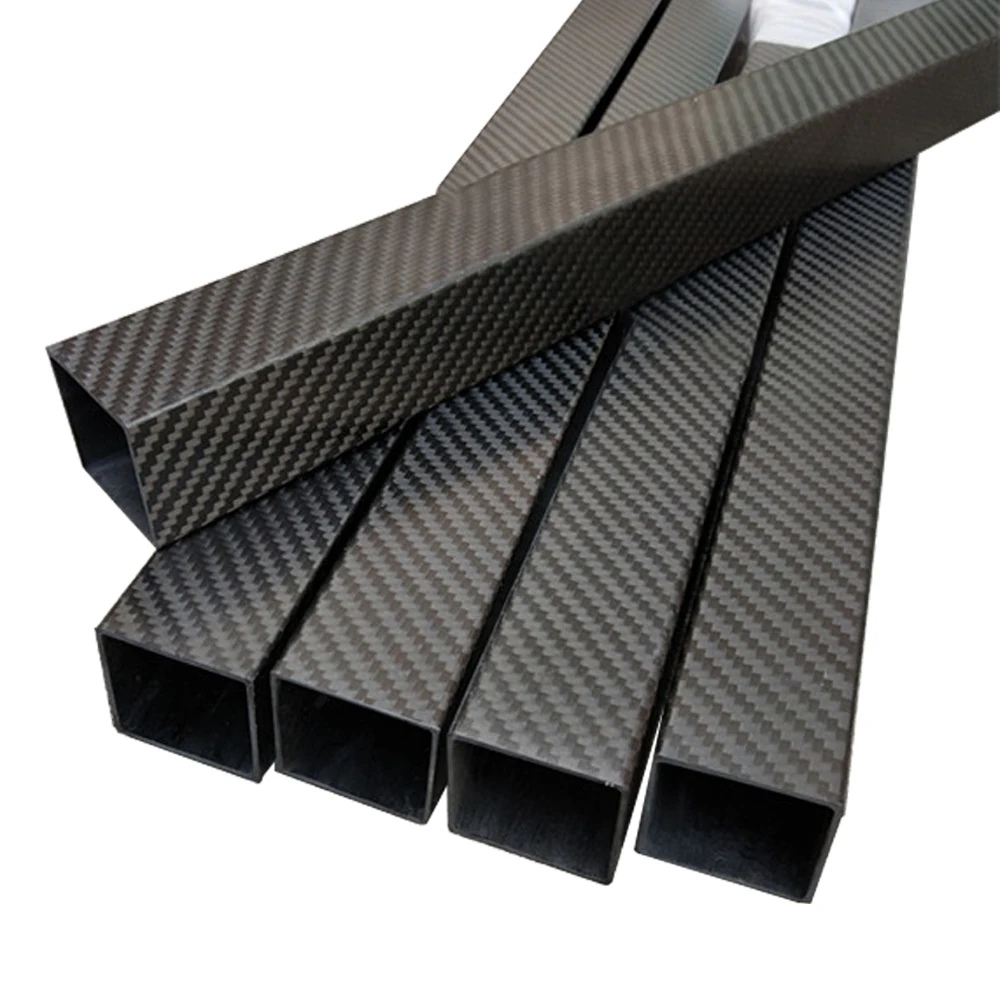 1Pcs Rectangle 3K Full Carbon Fiber Square Tube High Strength Length 600mm OD 15mm 20mm 22mm 25mm 30mm Glossy Surface For R/C | Игрушки и
