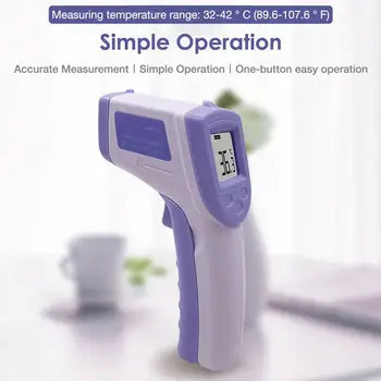 

Infrared thermometer Forehead Ear Thermometer Digital Thermometer for Non-contact Temperature Measurement Indoors Outdoors #4O