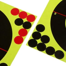 10 шт бумажная цель для стрельбы мишень 21x21 см брызги и клейкие наклейки