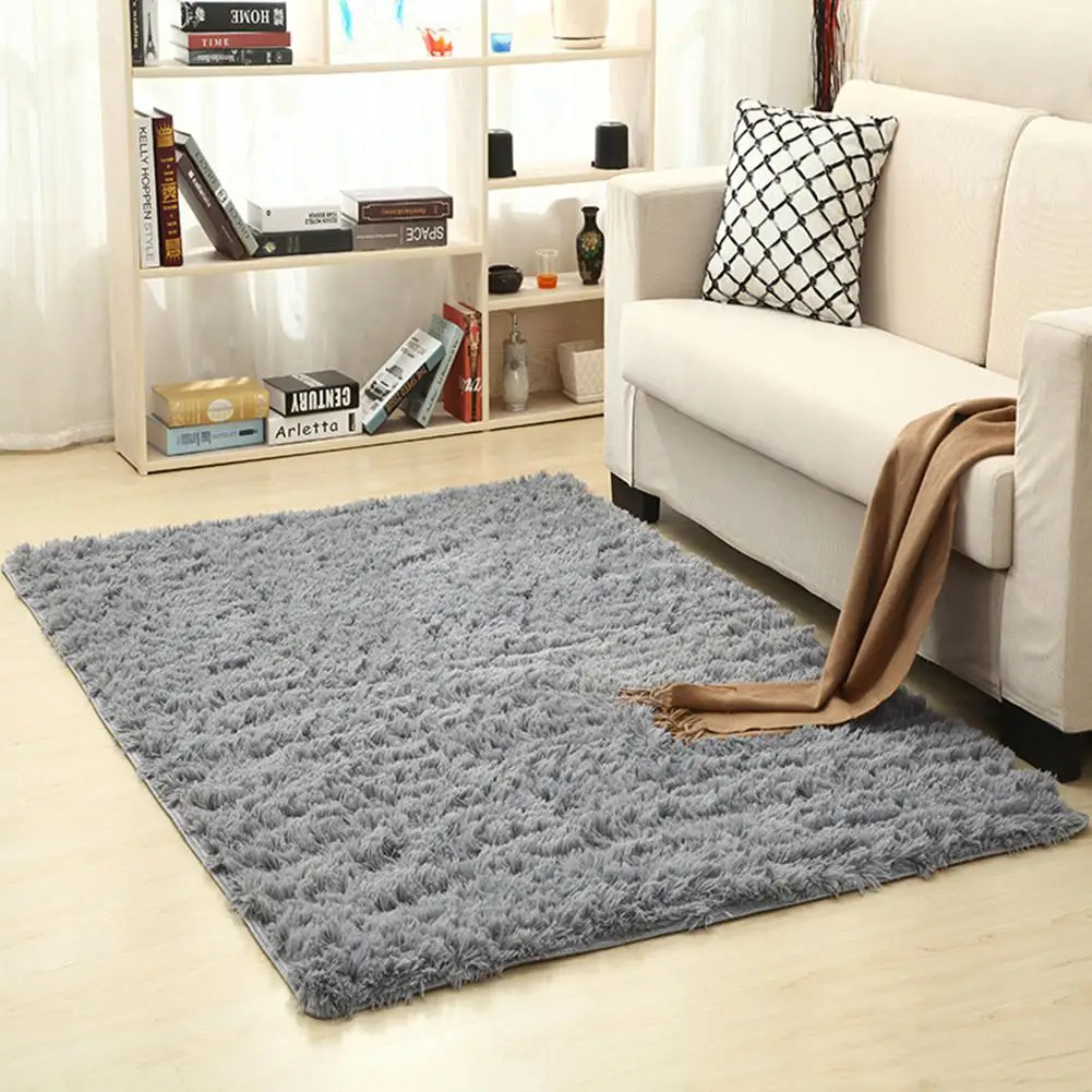 60x160cm Solid Color Carpet Mat for Living Room Tea Table Bedroom Bedside Decor |