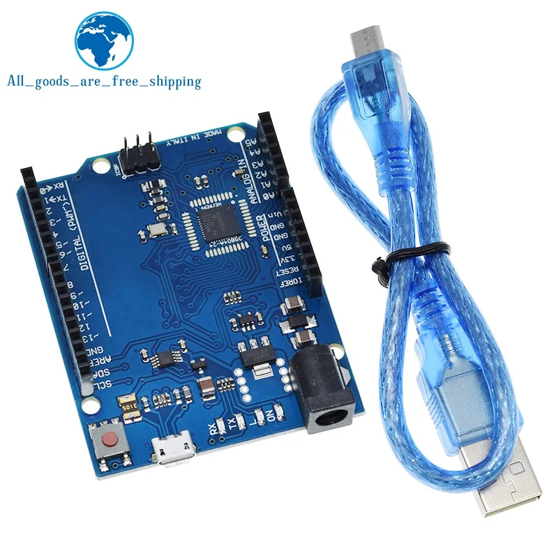 BBOXIM Leonardo R3 Development Board with USB Cable Compatible for UNO R3