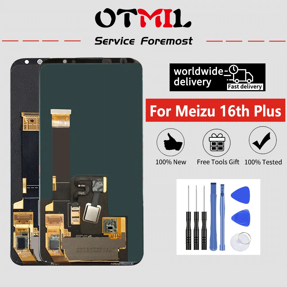6," AMOLED для Meizu 16th Plus, ЖК-дисплей, сенсорный экран, оцифровка для MEIZU 16th Plus, дисплей для Meizu 16+ Plus, экран