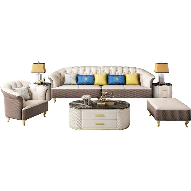 Индивидуальный классический кожаный диван для гостиной, бар, роскошная мебель, итальянский диван, кожаный диван, набор
