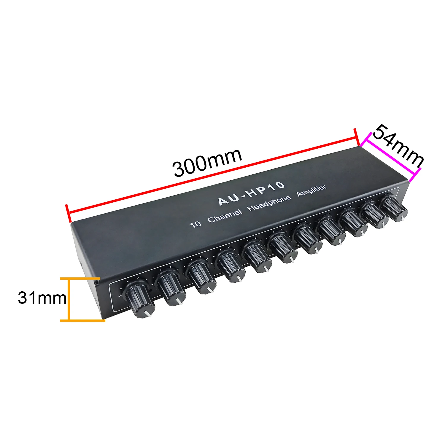 Amplificador de Fone de Ouvido Ghxamp Canais Estéreo Áudio 1 Entrada Saída Pré-amplificador Independente Vol Ajustar Njm4556a Dc12-24v 1pc 10 - Image 2