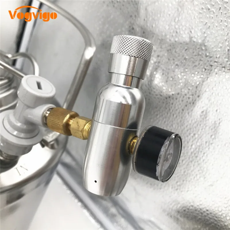VOGVIGO Homebrew Kegging, Премиум регулируемое СО2 зарядное устройство с шариковым фиксатор, мини со2 регулятор, 3/" резьба CO2