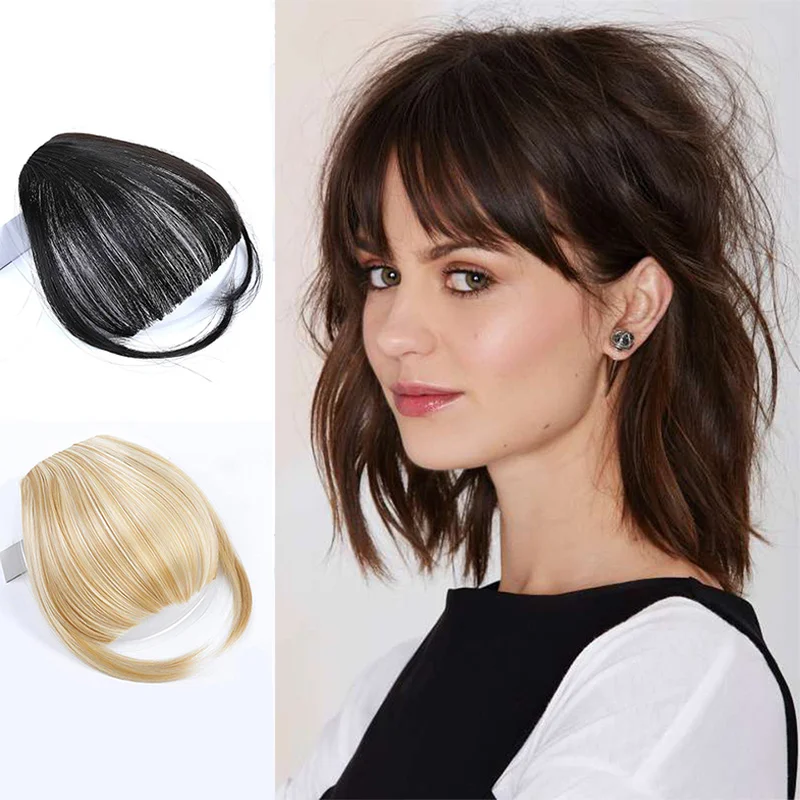 

MSTN Clip in Hair Bangs Synthetic Wig False Bangs Hair Clips for Hair Extension Headwear