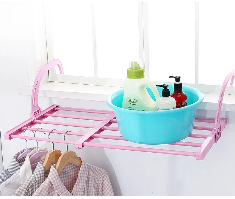 Multifunction Balcony Radiator Dryer Home Hanging Shelf Adjustable Fence Hook Clothe Dryer Towel Ho