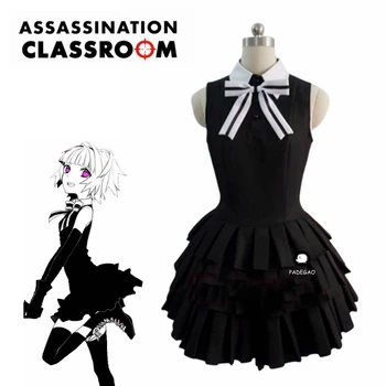 

Anime Assassination Classroom Kayano Kaede Cosplay Costume Black Dress Party Halloween Christmas Costume
