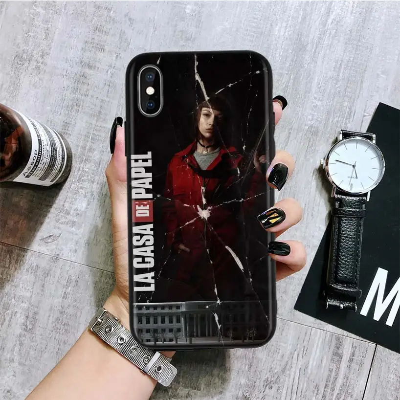 BA154-10 Черный чехол-накладка для телефона tv La Casa de papel для Apple IPhone 11 Pro XS MAX XR 7 8 6 6S Plus X 10 Ten 5 5S SE Coque Shell - Цвет: BA154-10