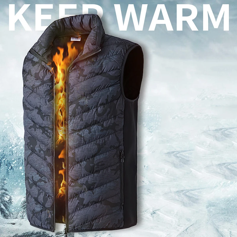 MAIJION USB инфракрасный тепловой жилет куртки для мужчин и женщин тепловой туристический жилет Зимний Открытый Жилет Охота Рыбалка теплая одежда