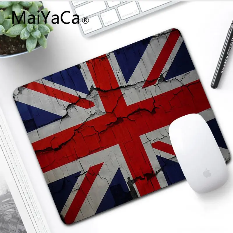 MaiYaCa пользовательский кожаный британский флаг DIY дизайн игровой с узором коврик для мыши ноутбука игровой коврик для мыши