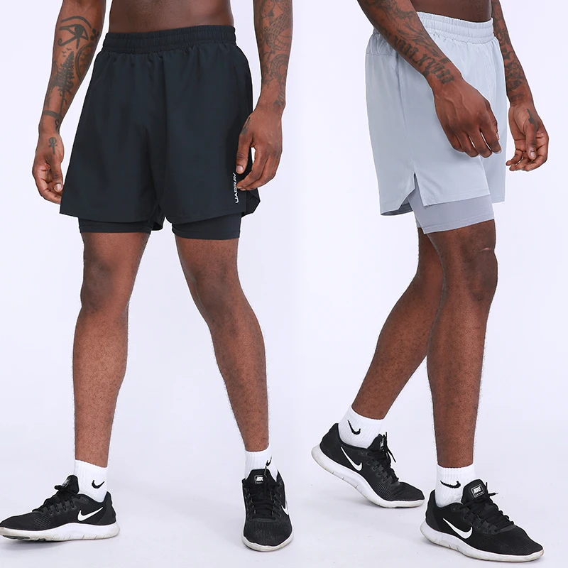 

2020 Summer Running Shorts Men 2 in 1 Sports Jogging Fitness Shorts Training Quick Dry Mens Gym Men Shorts Sport gym Short Pants