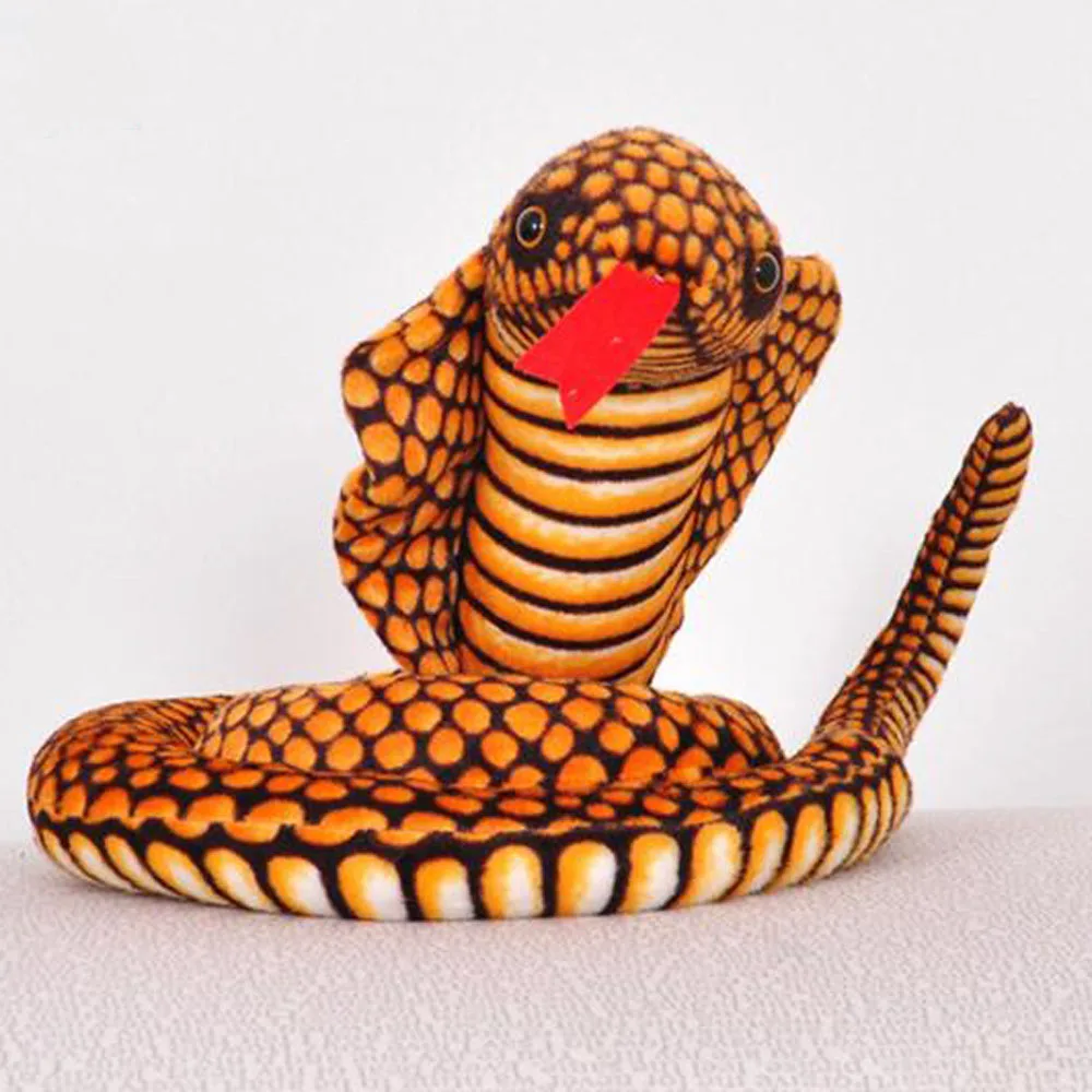 

Children Plush Toy Simulation Cobra snake Baby Kids Stuffed Toy for Christmas Birthday gift snake animal