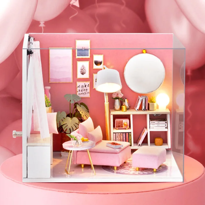 Кукольный домик Миниатюрный с мебели DIY Мини Дом сборная игрушка на день рождения Рождество