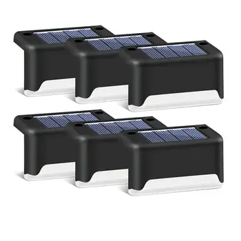 

4PCS LED Solar Stair Light Outdoor Solar Path Stair Light Garden Yard Fence Wall Landscape Lamp Courtyard Solar Stair Light