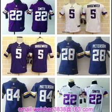 Лидер продаж, одежда Миннесоты для детей, для подростков, для мальчиков и девочек, Тедди, бридьюотер, Стефон диггз, Харрисон, Смит, Адриан Питерсон, Энтони Барр, BH-8, Джерси