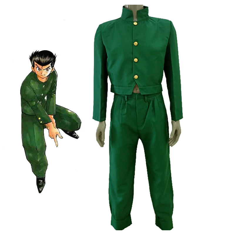 Yu Yu Hakusho Urameshi Yuusuke Uniform Cosplay Costume full set|Anime ...