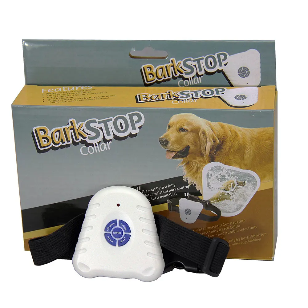 White Black Dog Training Control 10*5*5cm Lightweight Pet Stop Barking Outdoors Adjustable Safe Ultrasonic Wave Practical