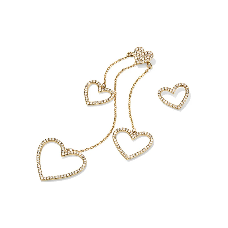 Korean Jewelry Hollow Heart Geometry Earrings For Women Tassel Earrings Gifts Orecchini Brincos Pendientes Oorbellen
