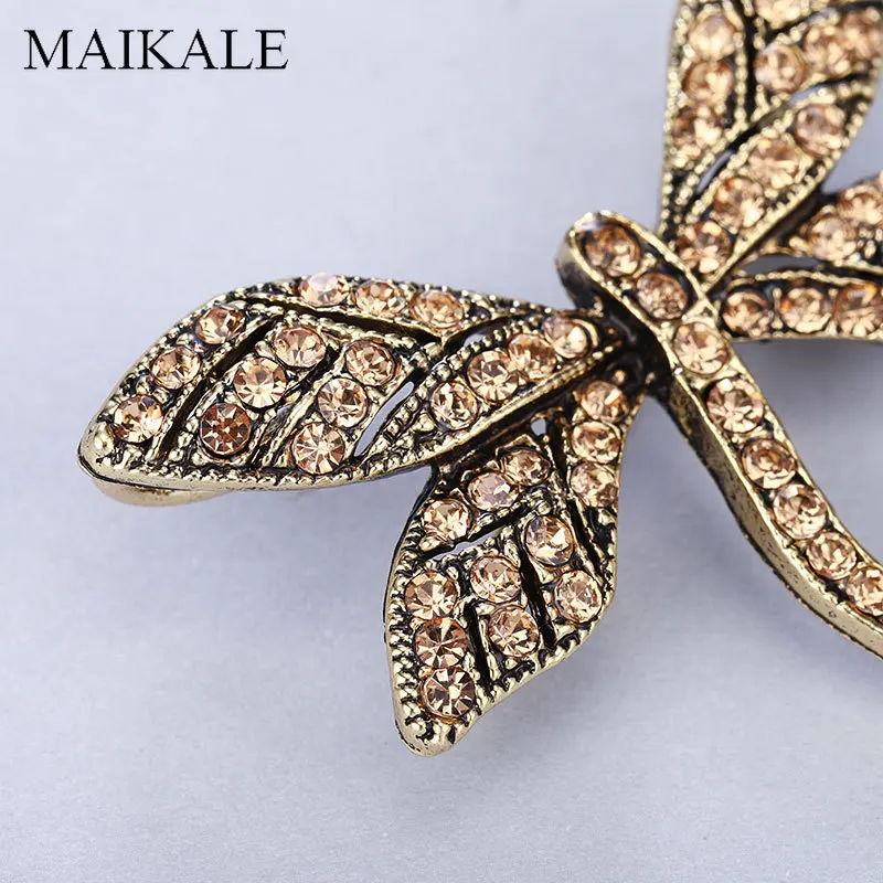 Женская Брошь с кристаллами MAIKALE новая искусственная брошь для девочек|Броши| |