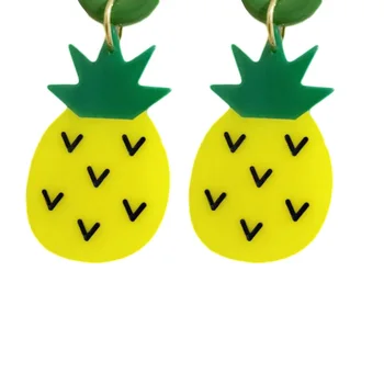

Pineappl Earring Drop Fashion Acrylic Earrings Women Resin Jewelry Super Sales Water Drop For Women Wedding Earring