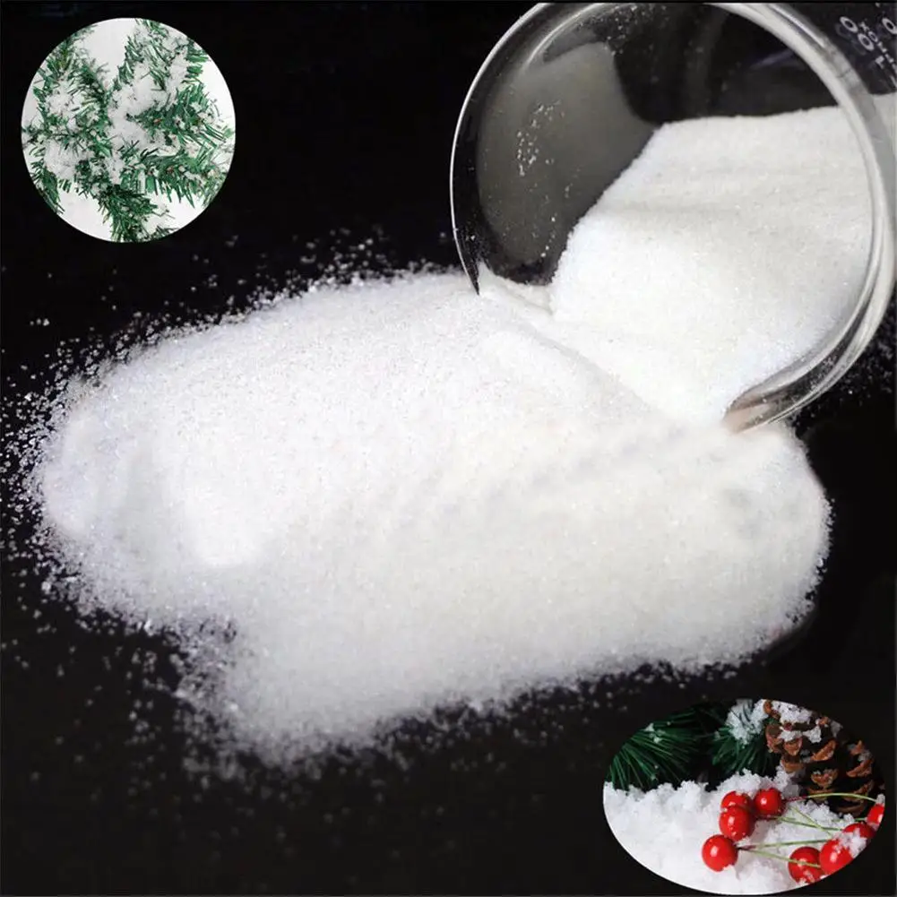 

1 Pack Reusable Instant Christmas Artificial Snow Plastic Snow Powder Artificial Snow Wedding Party Decor Christmas Decor