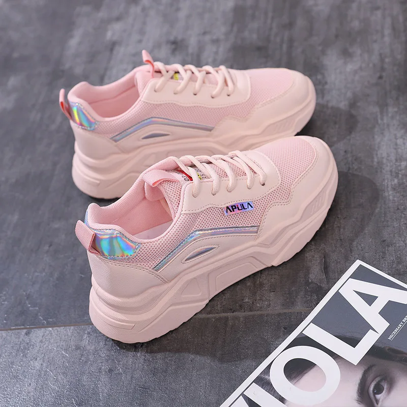 

Women Sport Shoes Comfortable Running Shoes Mesh Breathable Outdoor Lace Up Women's Sneakers Zapatillas De Mujer Deportivas 2019