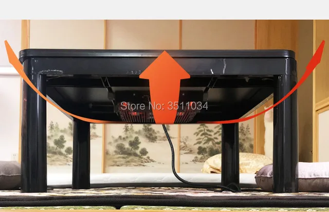 Brand New Metro 220V Japanese Kotatsu Heater Fan Unit Low Style Table Foot Warmer 600W for Tea table / Desk /Heater Desk 2